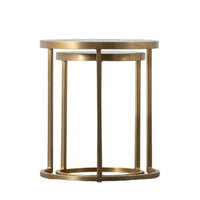 Gallery Interiors Egemen Nest of Two Tables in Gold