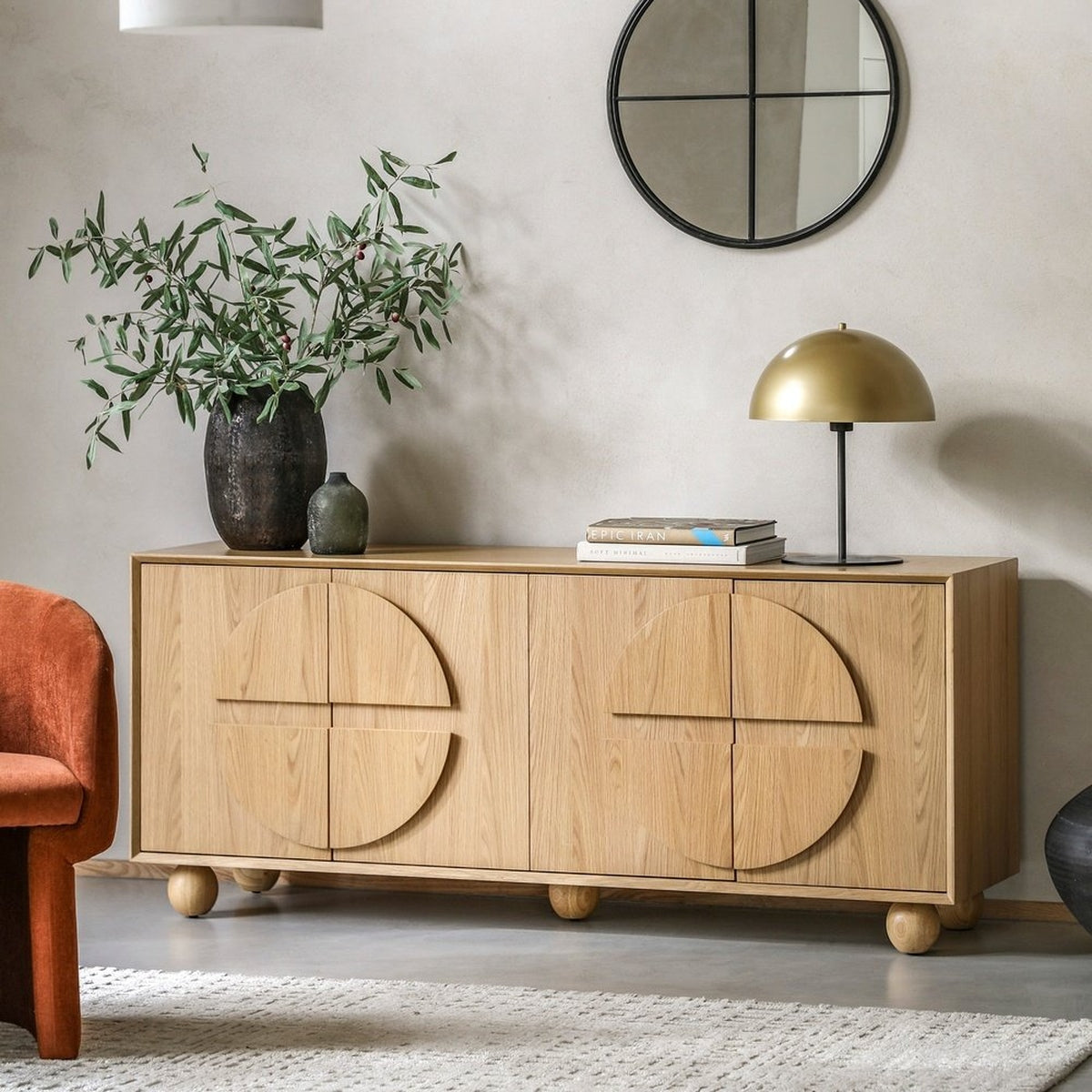 Gallery Interiors Gavo 4 Door Sideboard