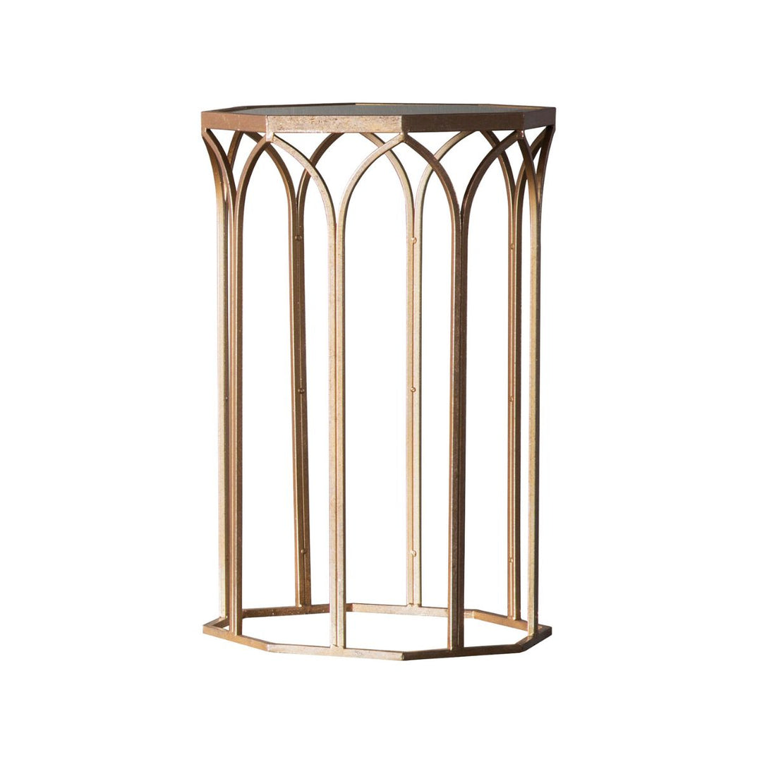 Canterbury Side Table - Antique Gold