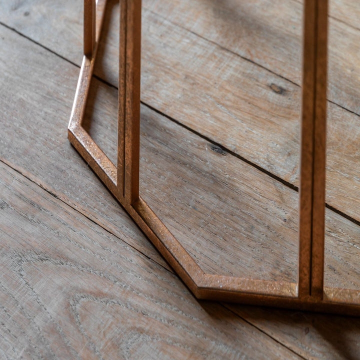Canterbury Side Table - Antique Gold