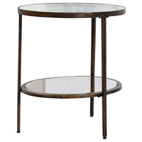 Gallery Hudson Side Table in Aged Bronze | Olivia's.com