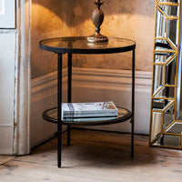 Gallery Interiors Hudson Side Table in Aged Bronze