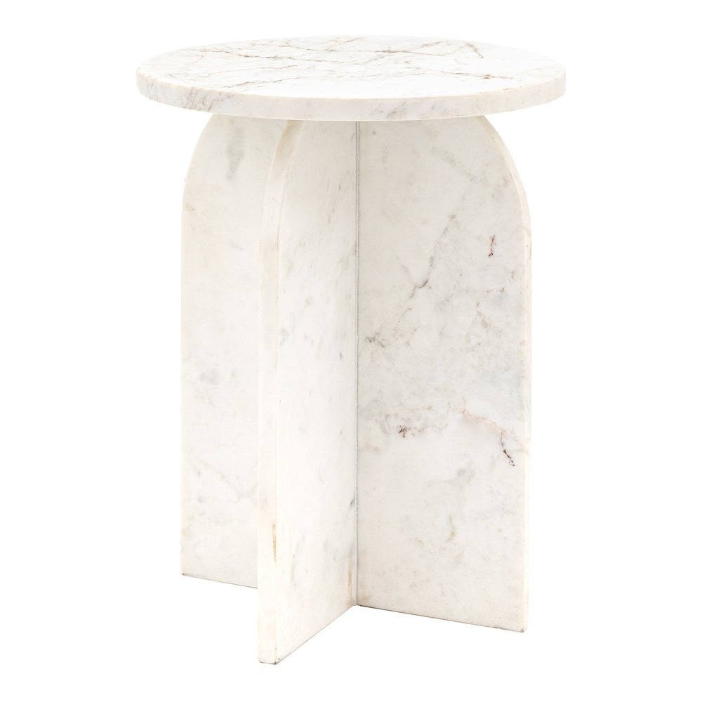  GalleryDirect-Gallery Interiors Charmouth Side Table in White-White 157 