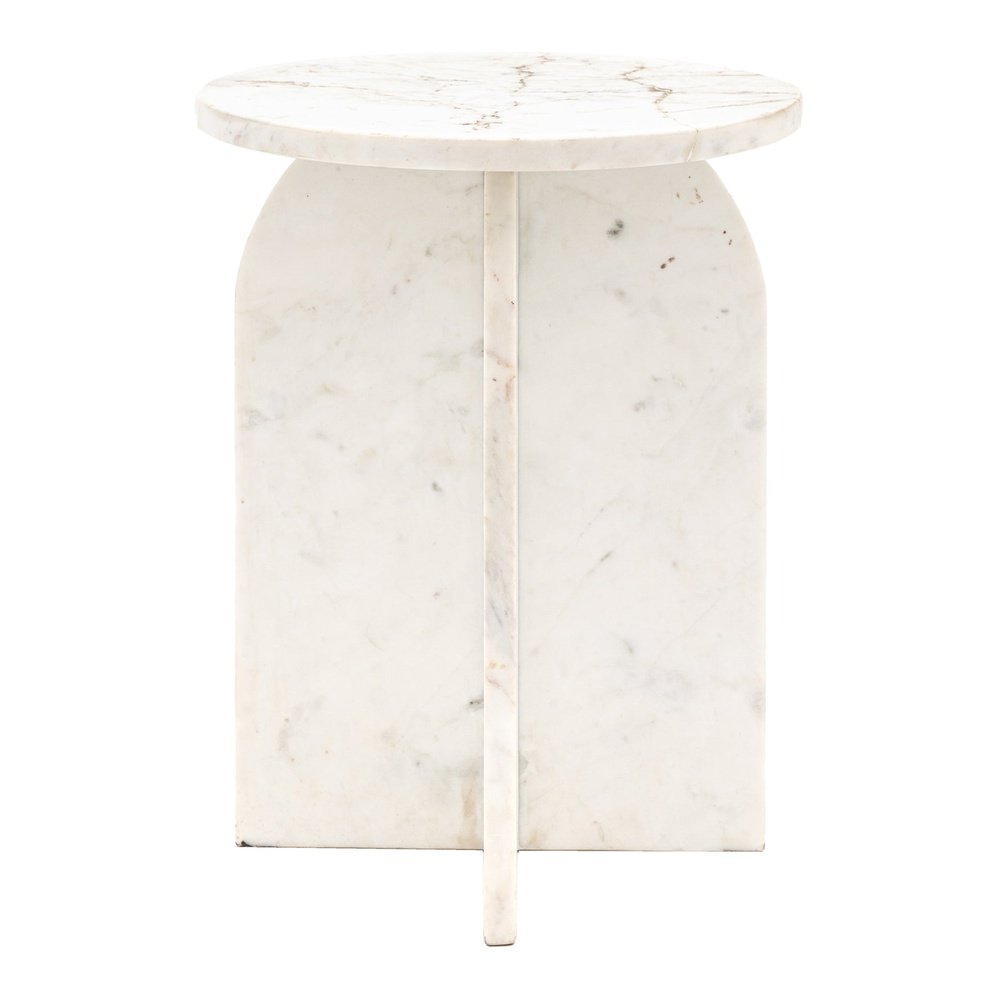  GalleryDirect-Gallery Interiors Charmouth Side Table in White-White 925 