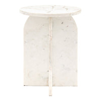 Gallery Interiors Charmouth Side Table in White