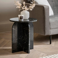 Gallery Interiors Charmouth Side Table in ChAriraoal