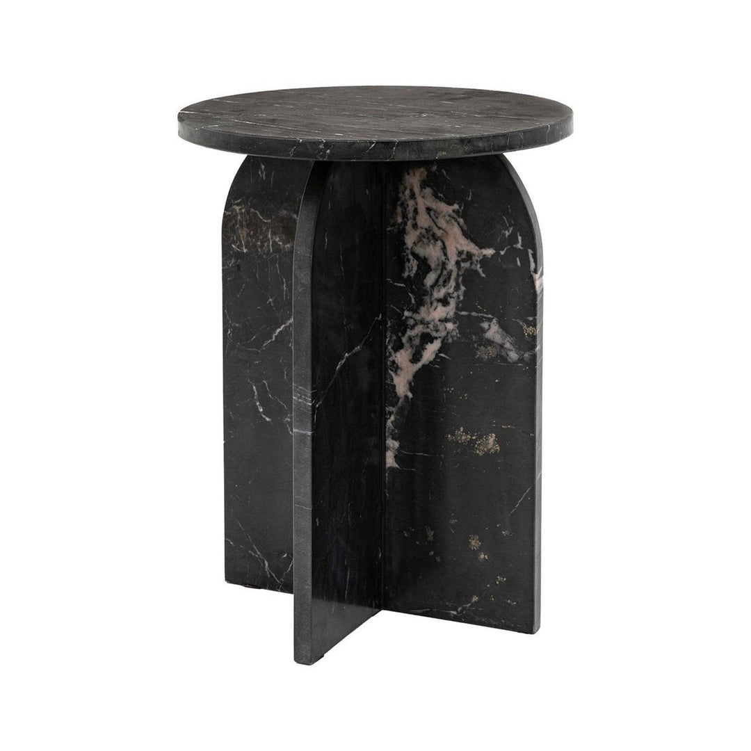 Charmouth Marble Round Side Table GalleryDirect 4