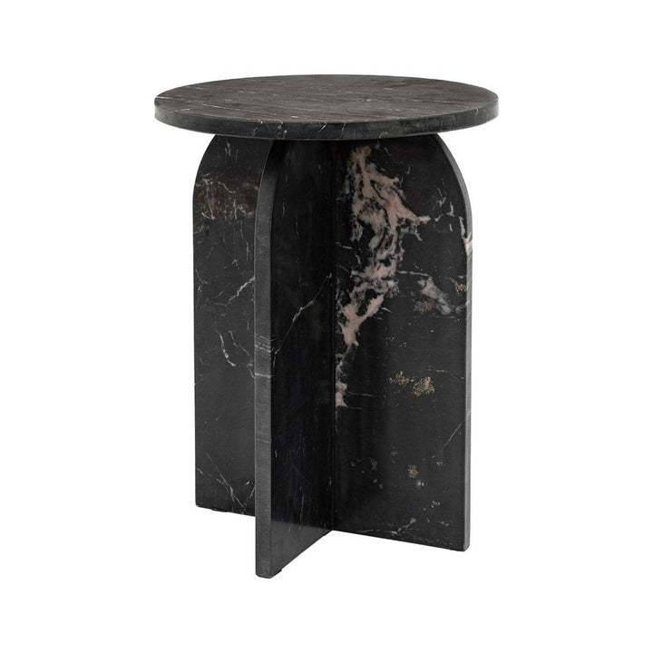 Charmouth Marble Round Side Table GalleryDirect 4