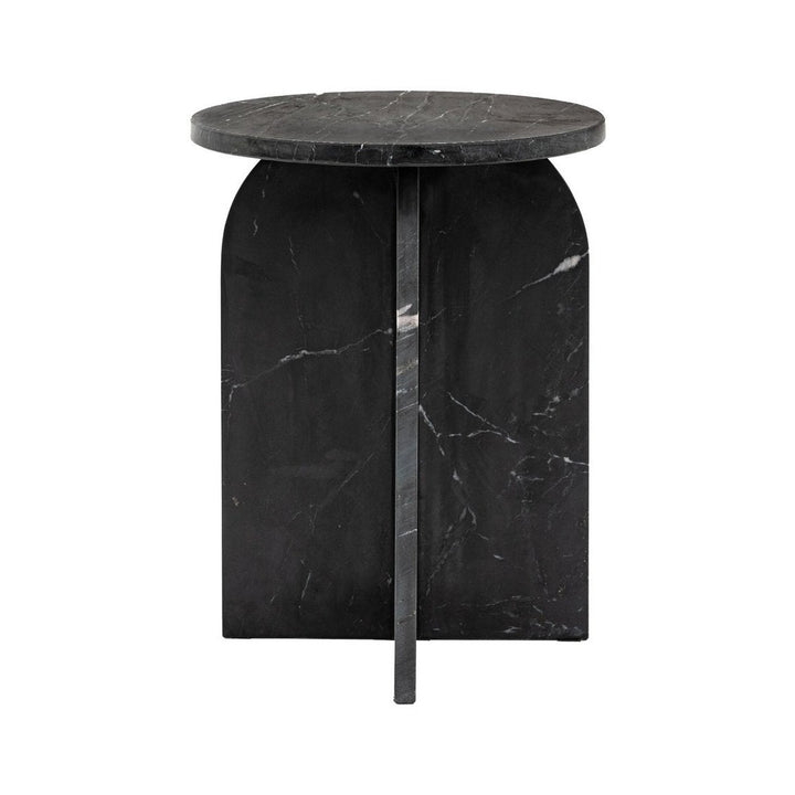 Charmouth Marble Round Side Table GalleryDirect 5