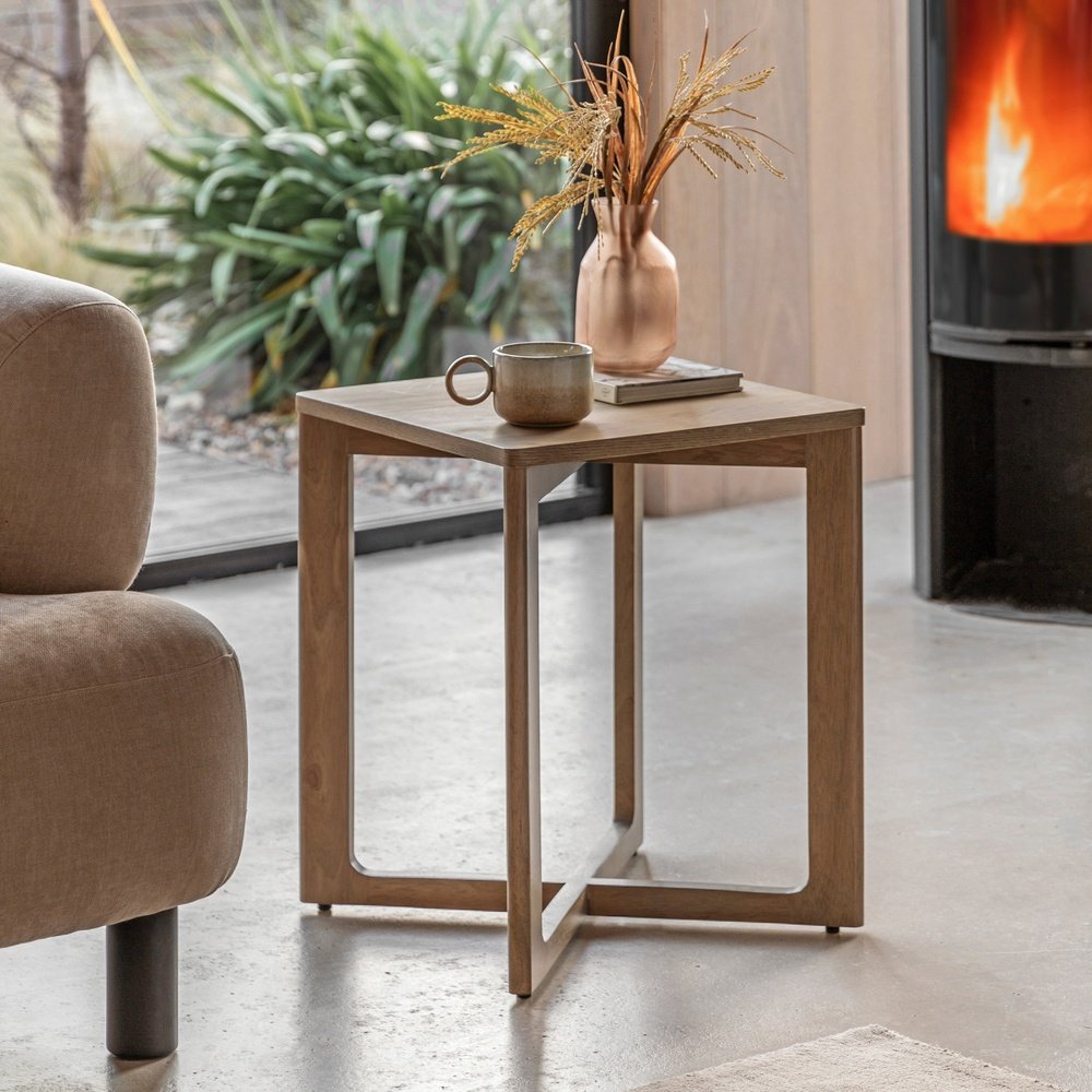 Gallery Interiors Panelled Side Table