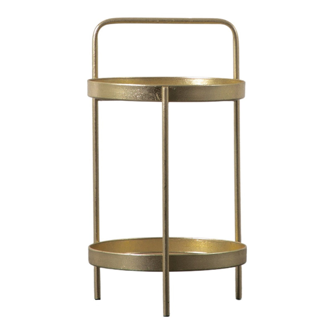 Sennen Round Side Table - Gold GalleryDirect 1