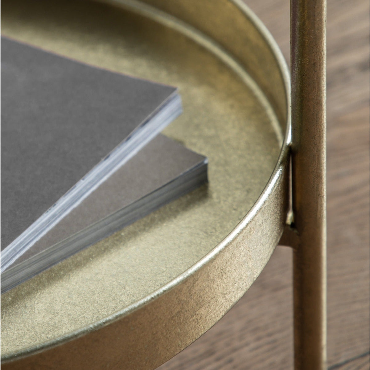 Gallery Interiors Sennen Side Table - Gold