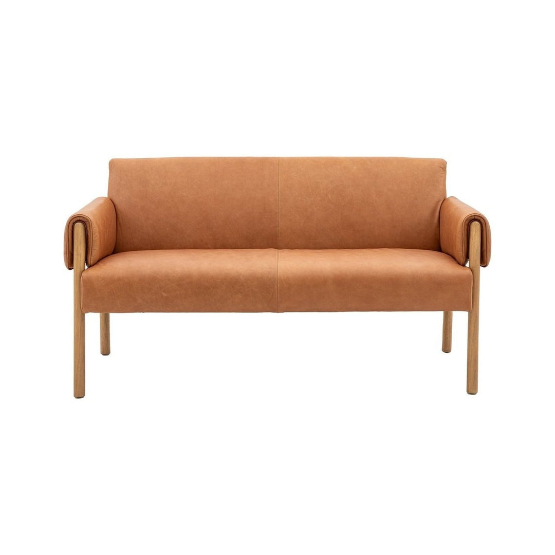 Melrose 2 Seater Sofa - Brown Leather GalleryDirect 1