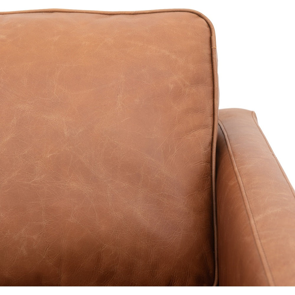 Osborne 2 Seater Sofa - Vintage Brown Leather GalleryDirect 8