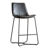 Gallery Interiors Set of 2 Hawking Stool Charcoal