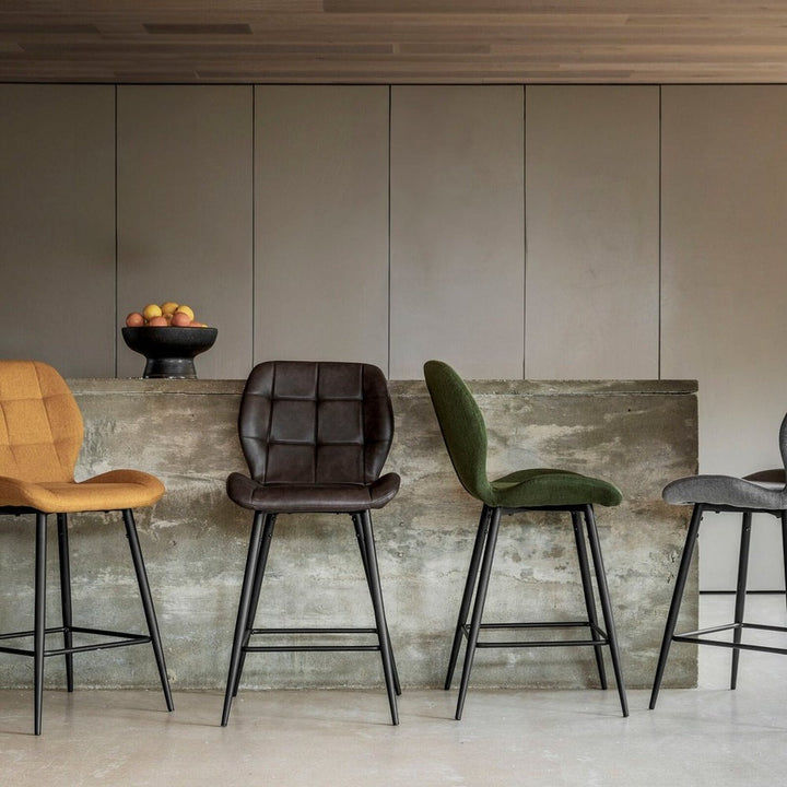 Winton Set of 2 Stools - Bottle Green GalleryDirect 5