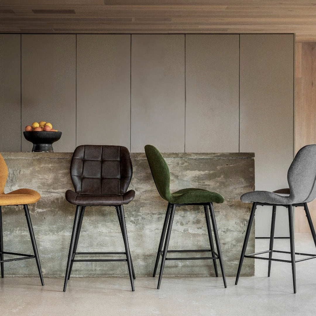 Winton Set of 2 Stools - Brown GalleryDirect 4