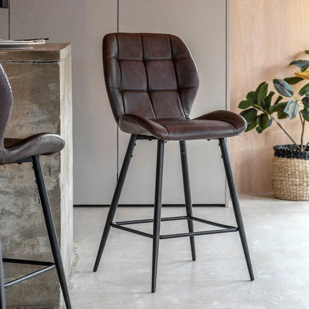 Winton Set of 2 Stools - Brown GalleryDirect 2