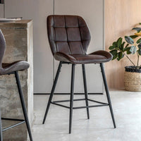 Gallery Interiors Winton Set of 2 Stools in Brown