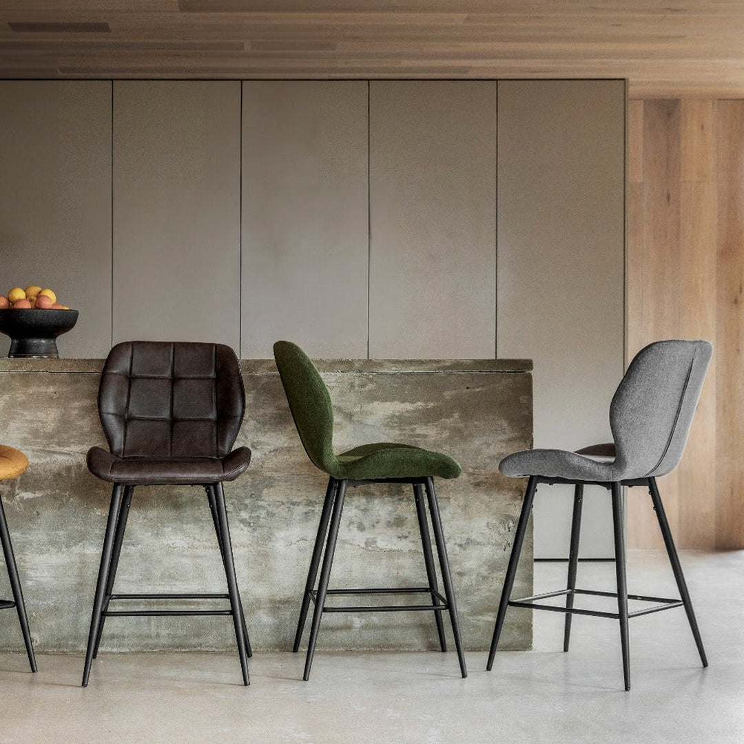 Winton Set of 2 Stools - Light Grey GalleryDirect 5