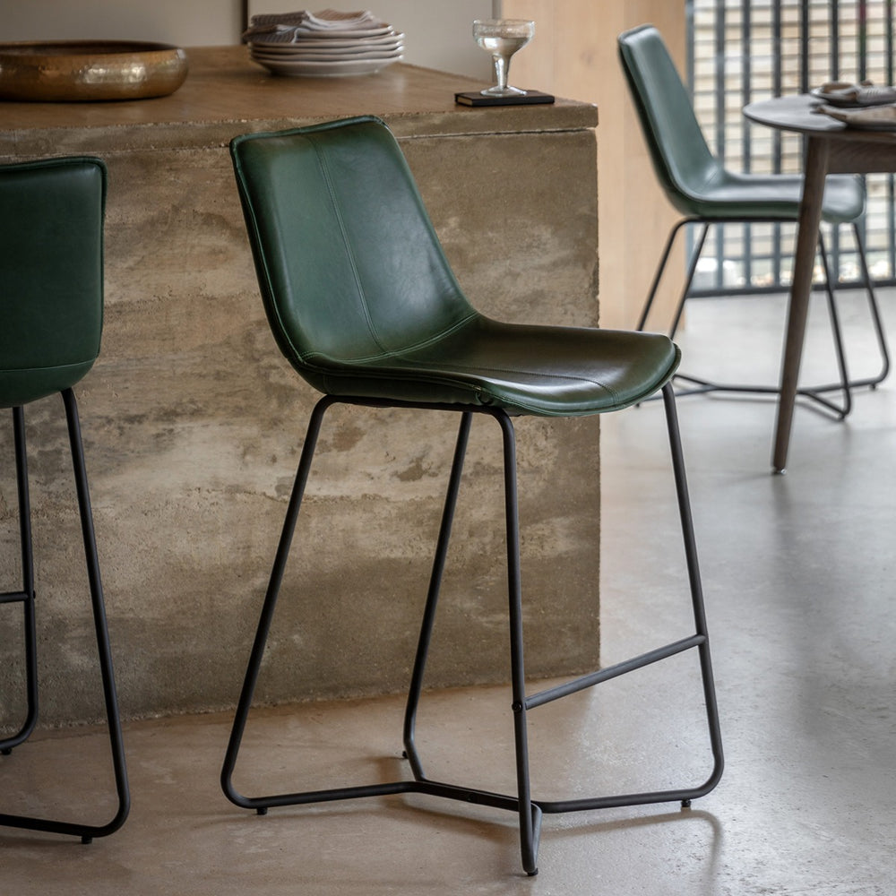 Aviro Set of 2 Stools - Green GalleryDirect 2