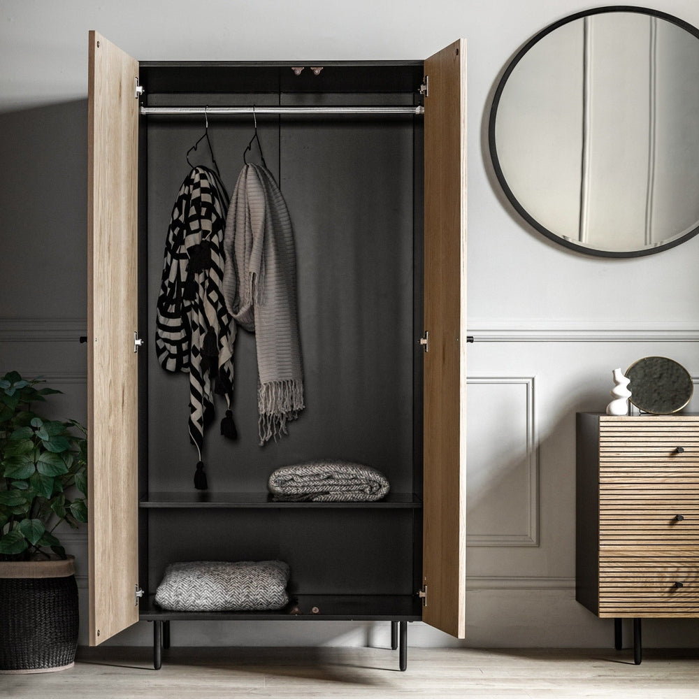 Harlow 2 Door Wardrobe GalleryDirect 5
