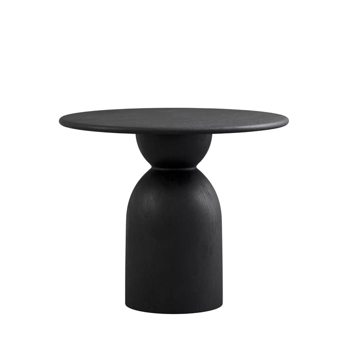 Jura Round Dining Table - Matte Black