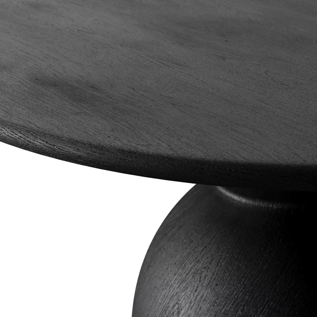 Jura Round Dining Table - Matte Black