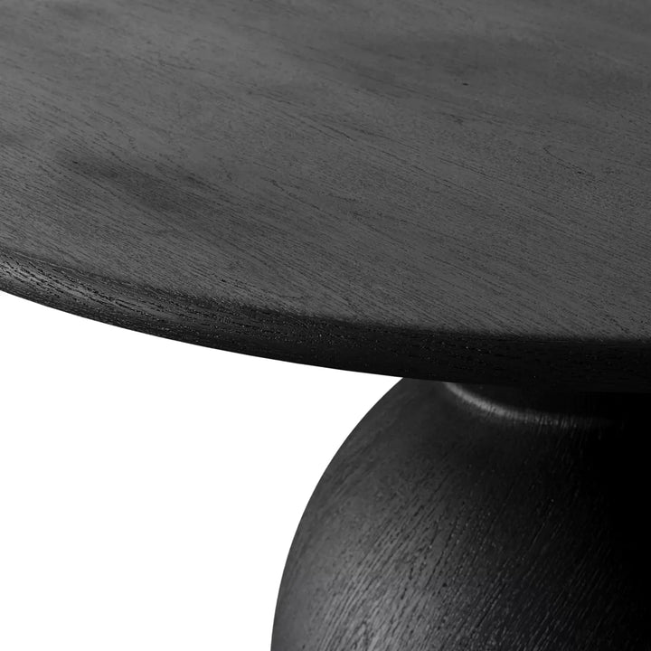 Jura Round Dining Table - Matte Black