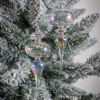 Gallery Interiors Juri Drop Clear Lustre Baubles (Set of 2)