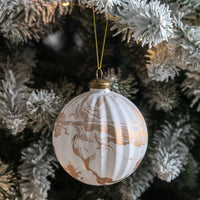 Gallery Interiors Tula Marbled Bronze Baubles (Set of 3)