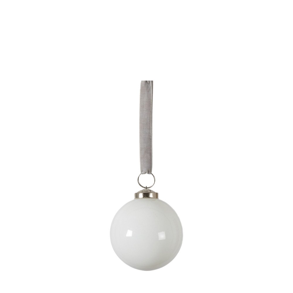 Gallery Interiors Lunar White Assorted Baubles (Set of 6) - Small