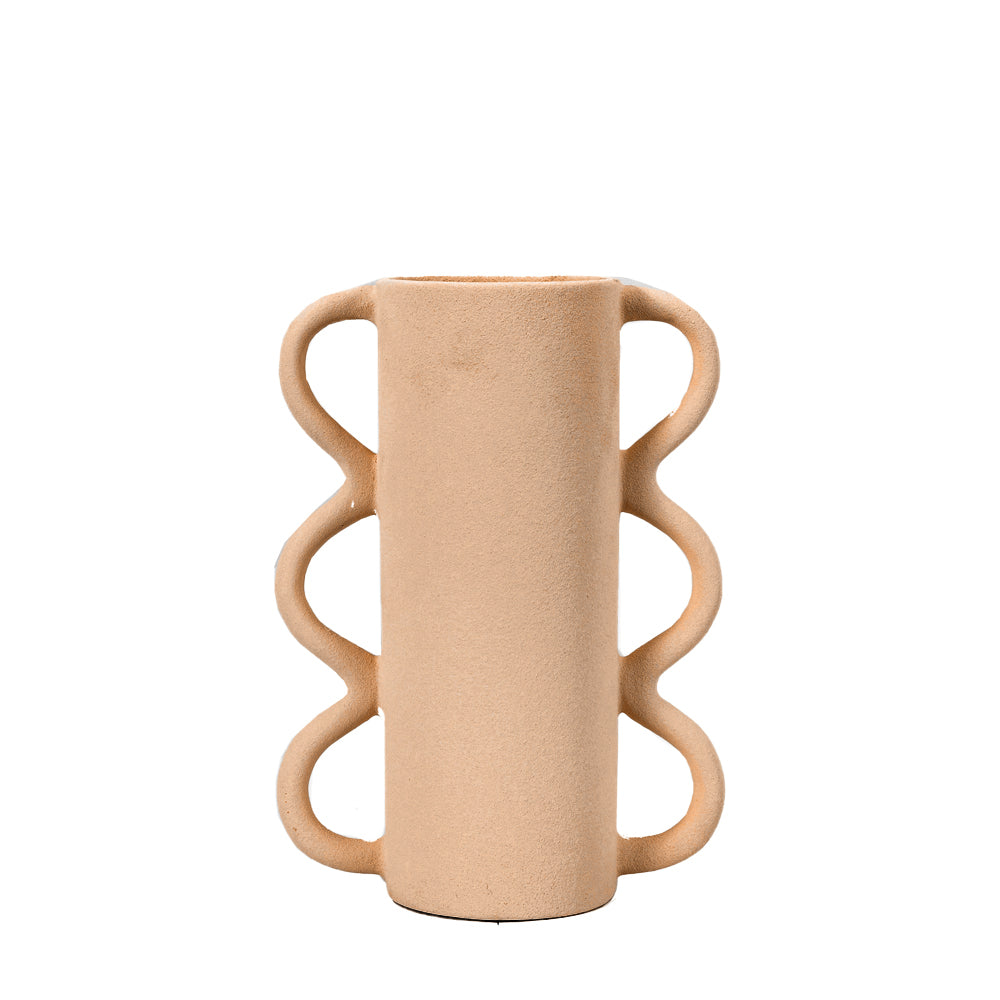 Gallery Interiors Sumba Vase in Sand