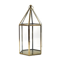 Ivyline Glasshouse Terrarium Antique Brass