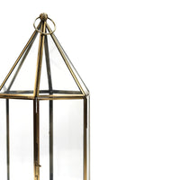 Ivyline Glasshouse Terrarium Antique Brass