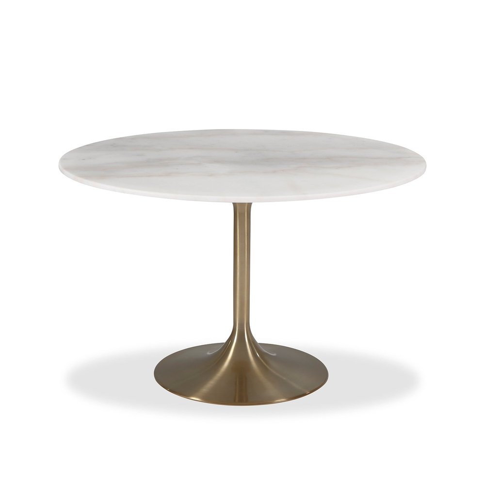  LiangAndEimilLarge-Liang & Eimil Telma 4 Seater Dining Table Brushed Brass (Large)-Brass 621 
