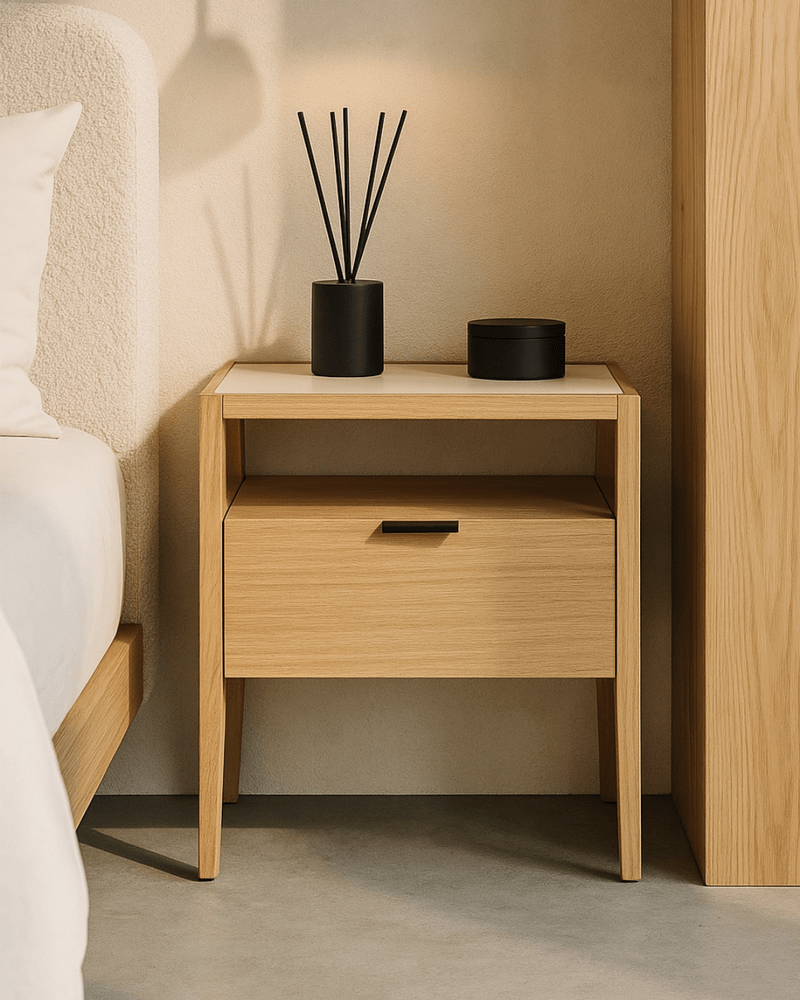 Grafiato One Drawer Bedside Table Tommy Franks 2
