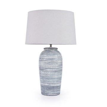 Afina Table Lamp - White & Blue MindyBrown 1