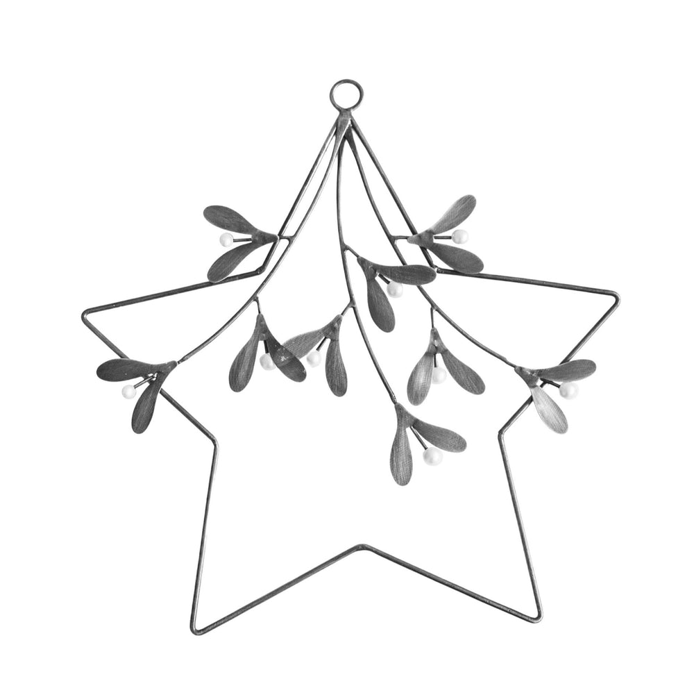 Star Mistletoe Wreath - Galvanised Ivyline 2