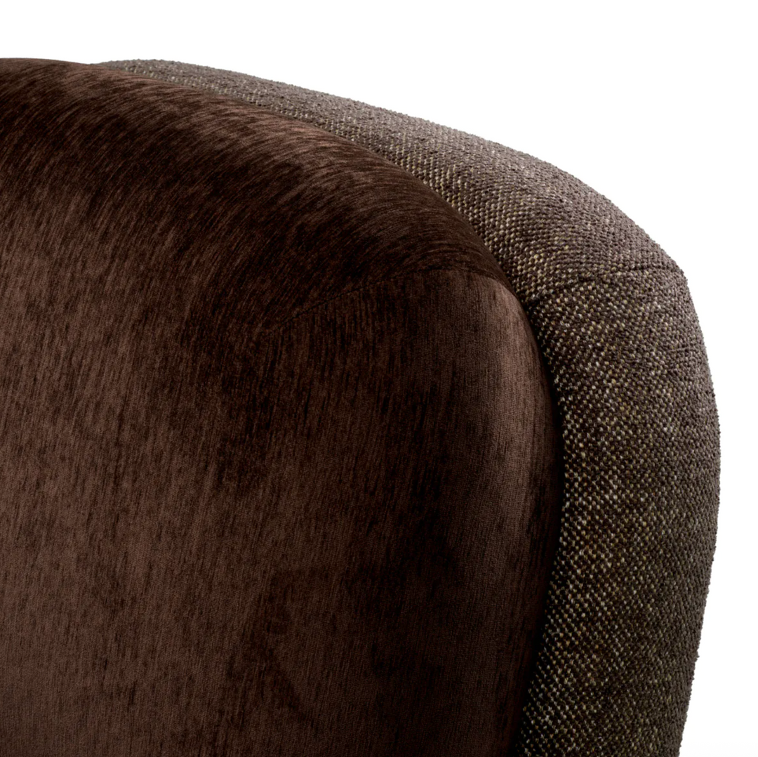 Galiano Mappa Burl Veneer Swivel Chair