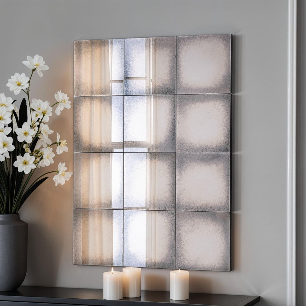 Greenwich Antiqued Panelled Wall Mirror Yearn Mirrors 2