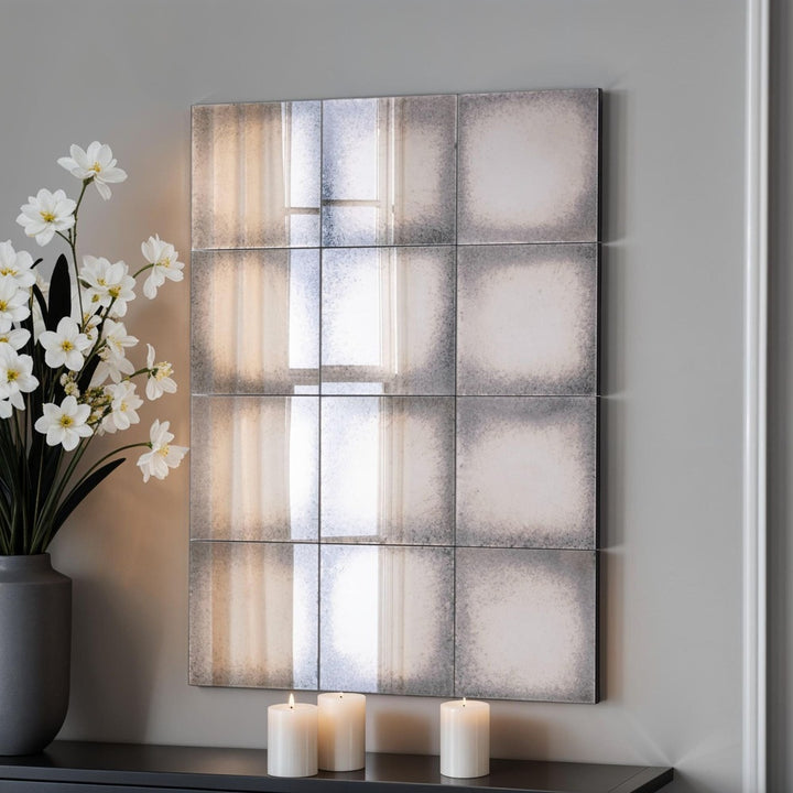 Greenwich Antiqued Panelled Wall Mirror Yearn Mirrors 2