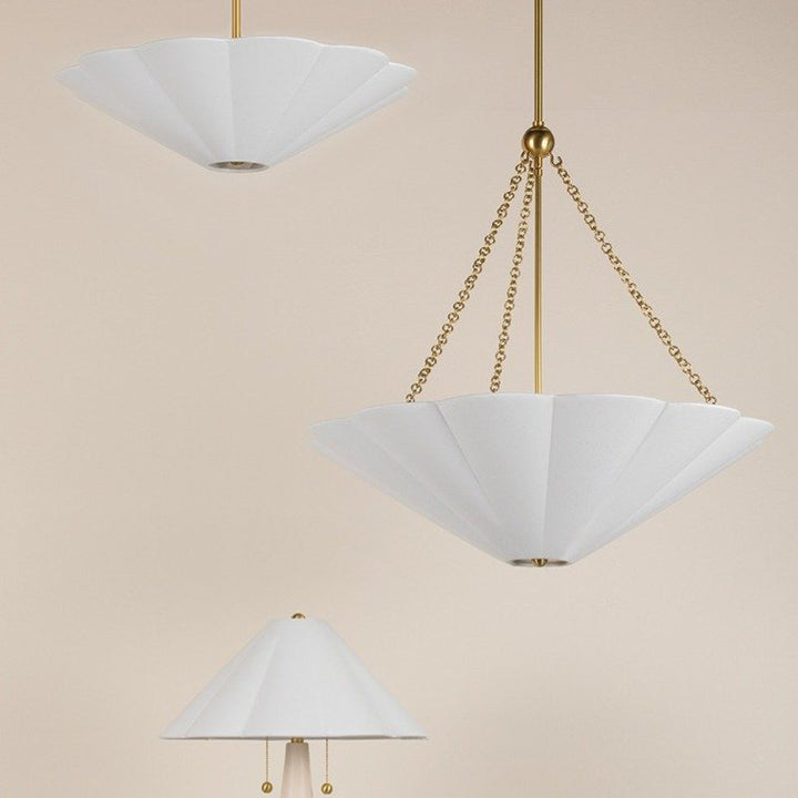 Alana 3 Light Pendant Light - Aged Brass Hudson Valley Lighting 2