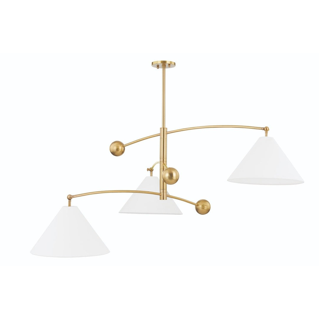 Birdie 3 Light Chandelier - Aged Brass Hudson Valley Lighting 1