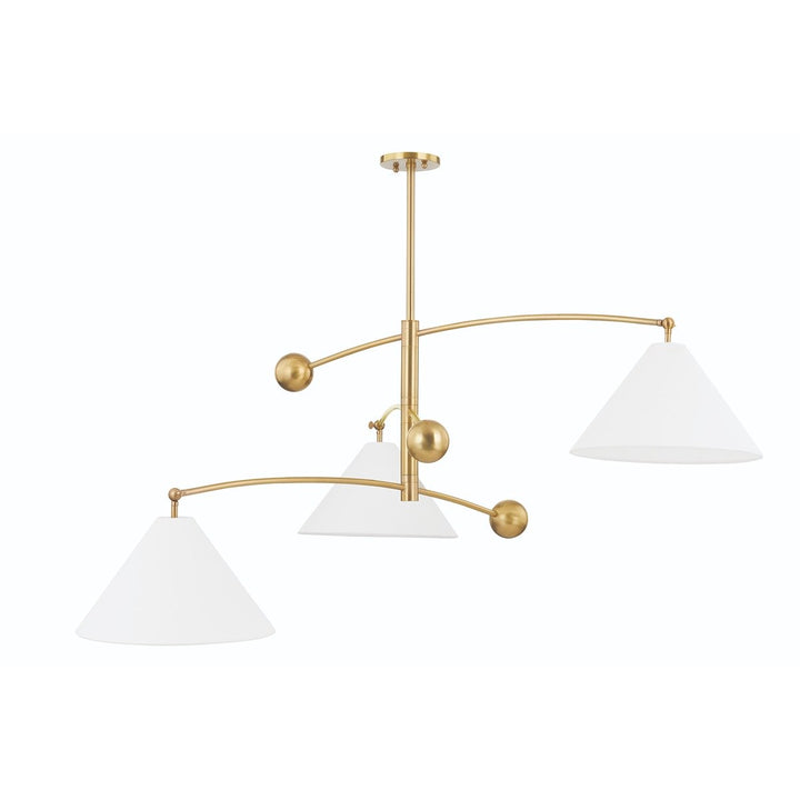 Birdie 3 Light Chandelier - Aged Brass Hudson Valley Lighting 1