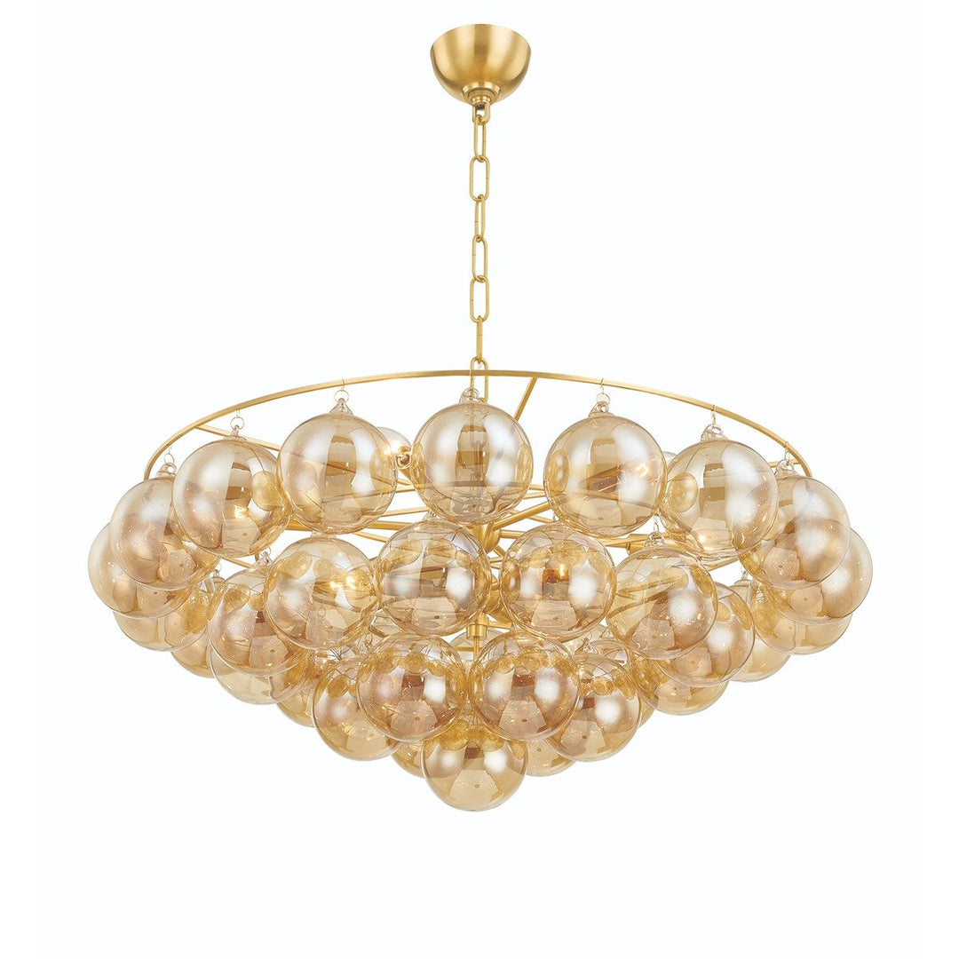 Mimi 9 Light Chandelier - Aged Brass Hudson Valley Lighting 2