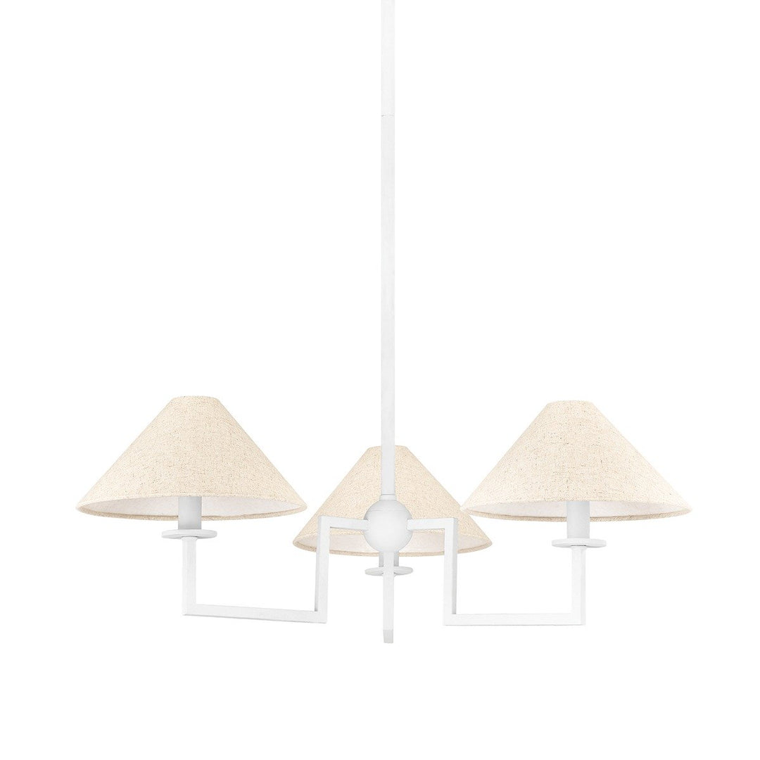 Gladwyne 6 Light Chandelier - Textured White Hudson Valley Lighting 2
