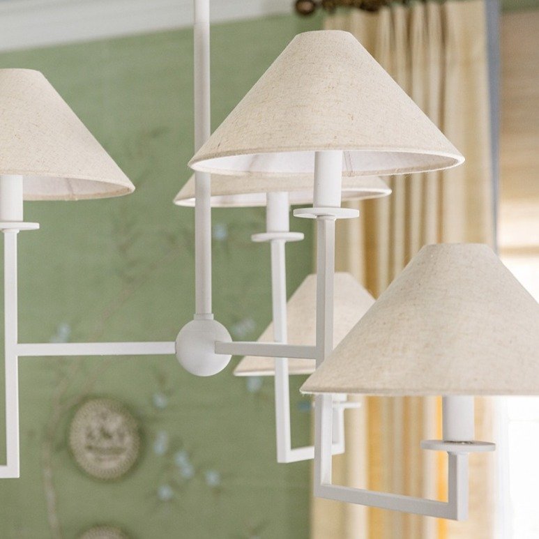 Gladwyne 6 Light Chandelier - Textured White Hudson Valley Lighting 3