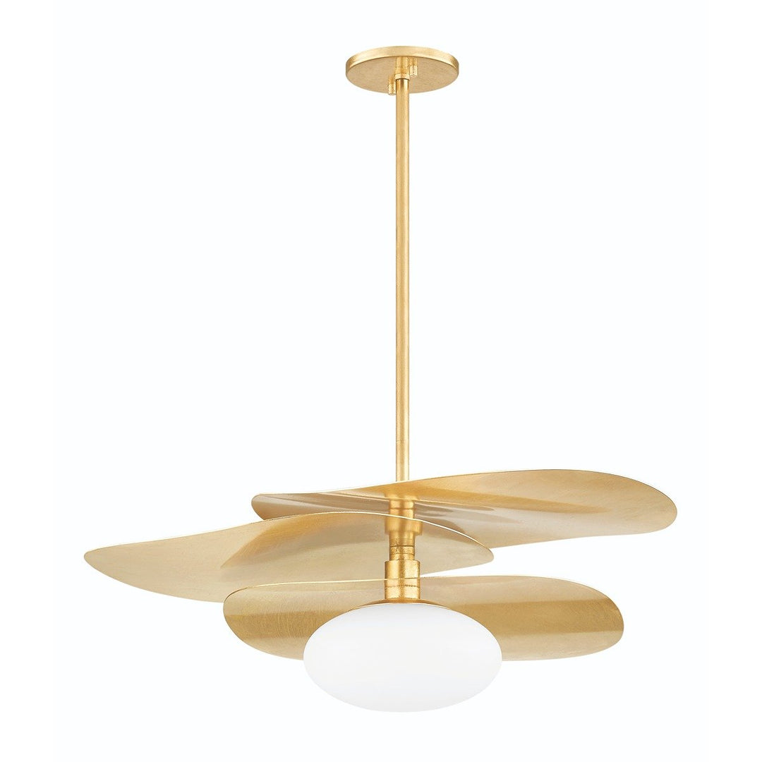 Allida 1 Light Pendant Light - Vintage Gold Leaf Hudson Valley Lighting 1