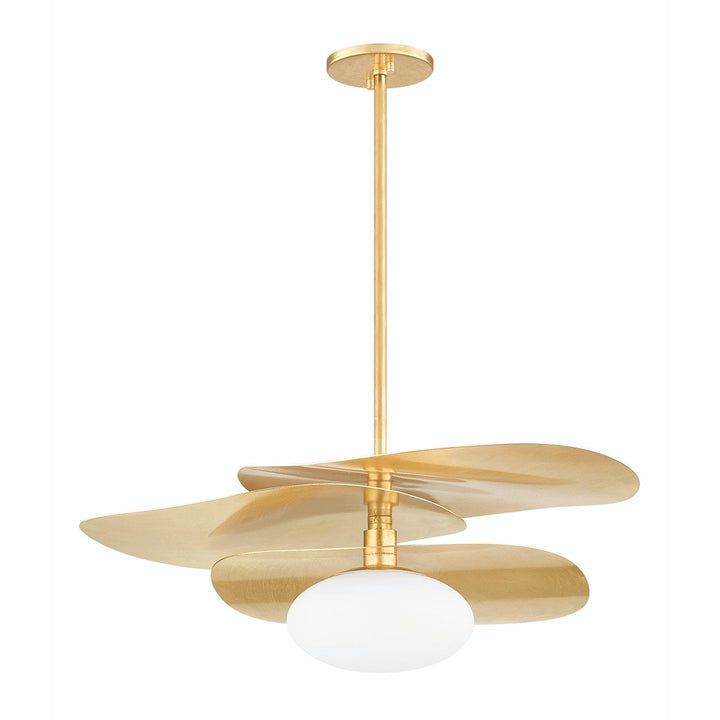 Allida 1 Light Pendant Light - Vintage Gold Leaf Hudson Valley Lighting 1